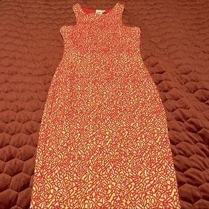 ASOS Halter Cut Print Midi Dress.